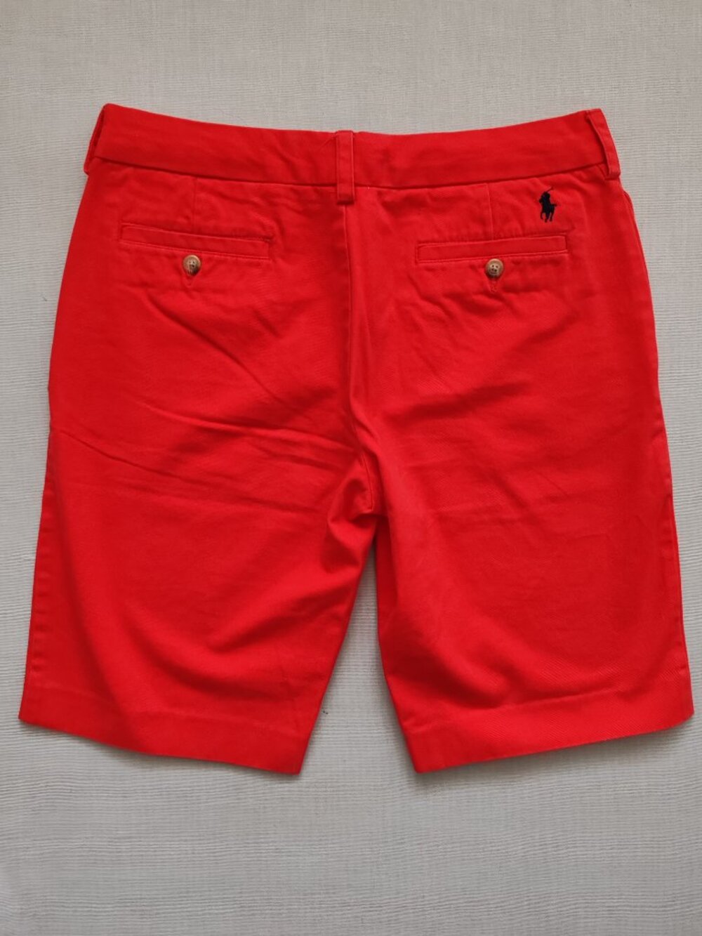 Ralph Lauren Sport Women's Red Chino Shorts Size 8 Cotton Classic Preppy - Picture 10 of 12